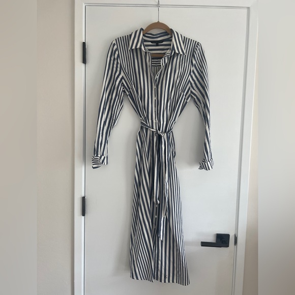 Felicity & Coco Rachel Striped Shirtdress Size Small - Picture 6 of 7
